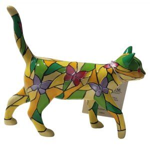 Limited Edition Tiffany Cat Butterfly Hamilton Collection Figure w/ Tag